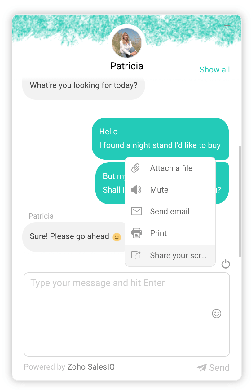 live chat branding