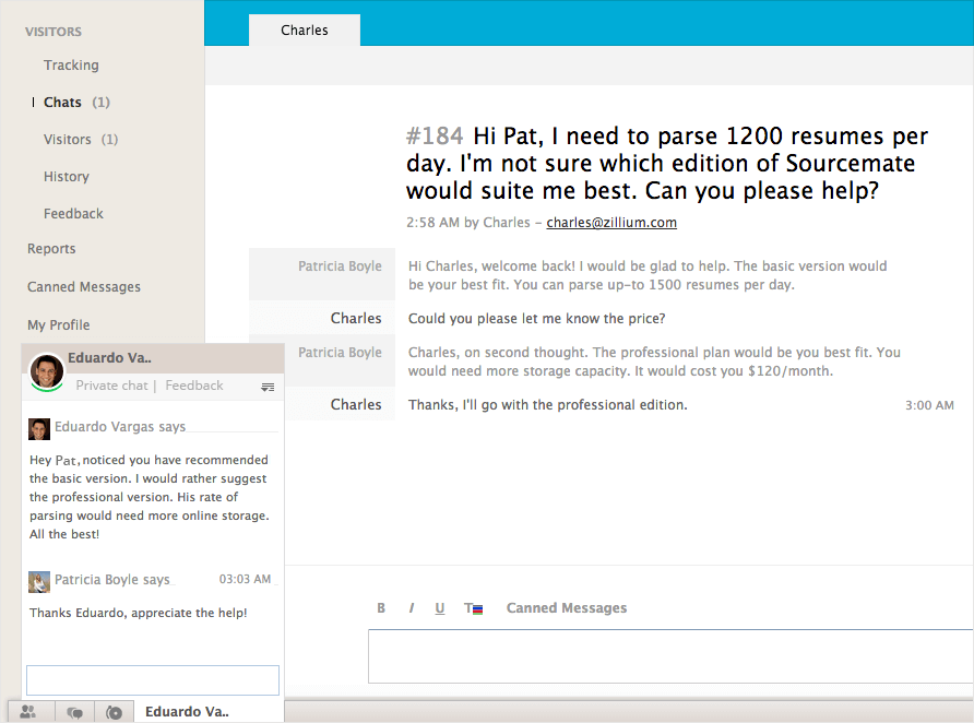 live chat cobrowse coach